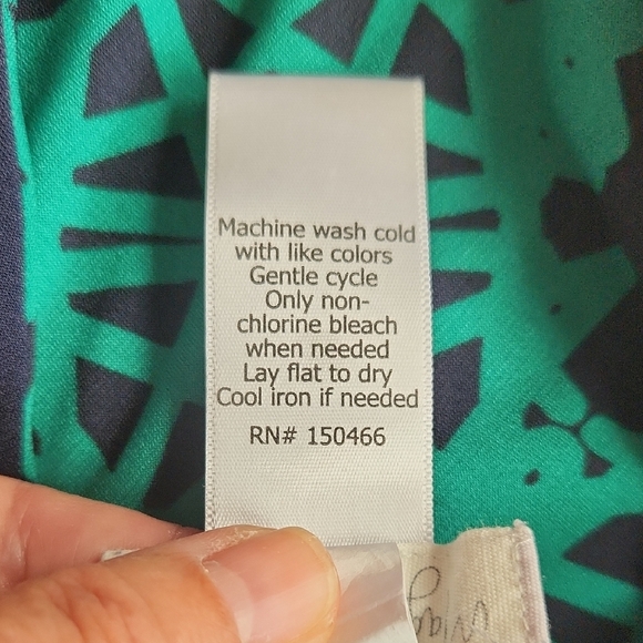 Stitch Fix Magnolia Grace reversible navy and green dress Size Large - Picture 8 of 8